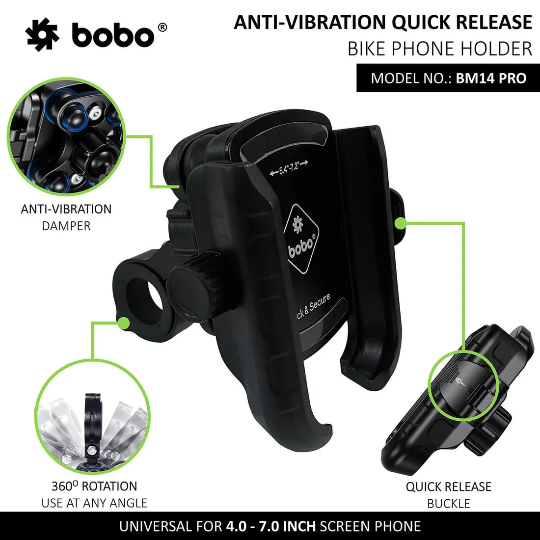 Bobo BM14 X Plus Mobile Holder (BM14 + PRO X Vibration Damper)