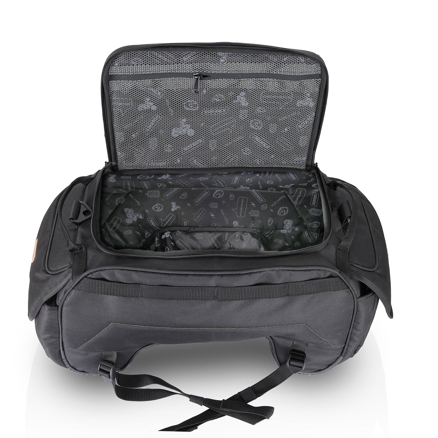 Sidekick universal 45ltr tail bag with waterproof rain cover, fits on all motorcycles