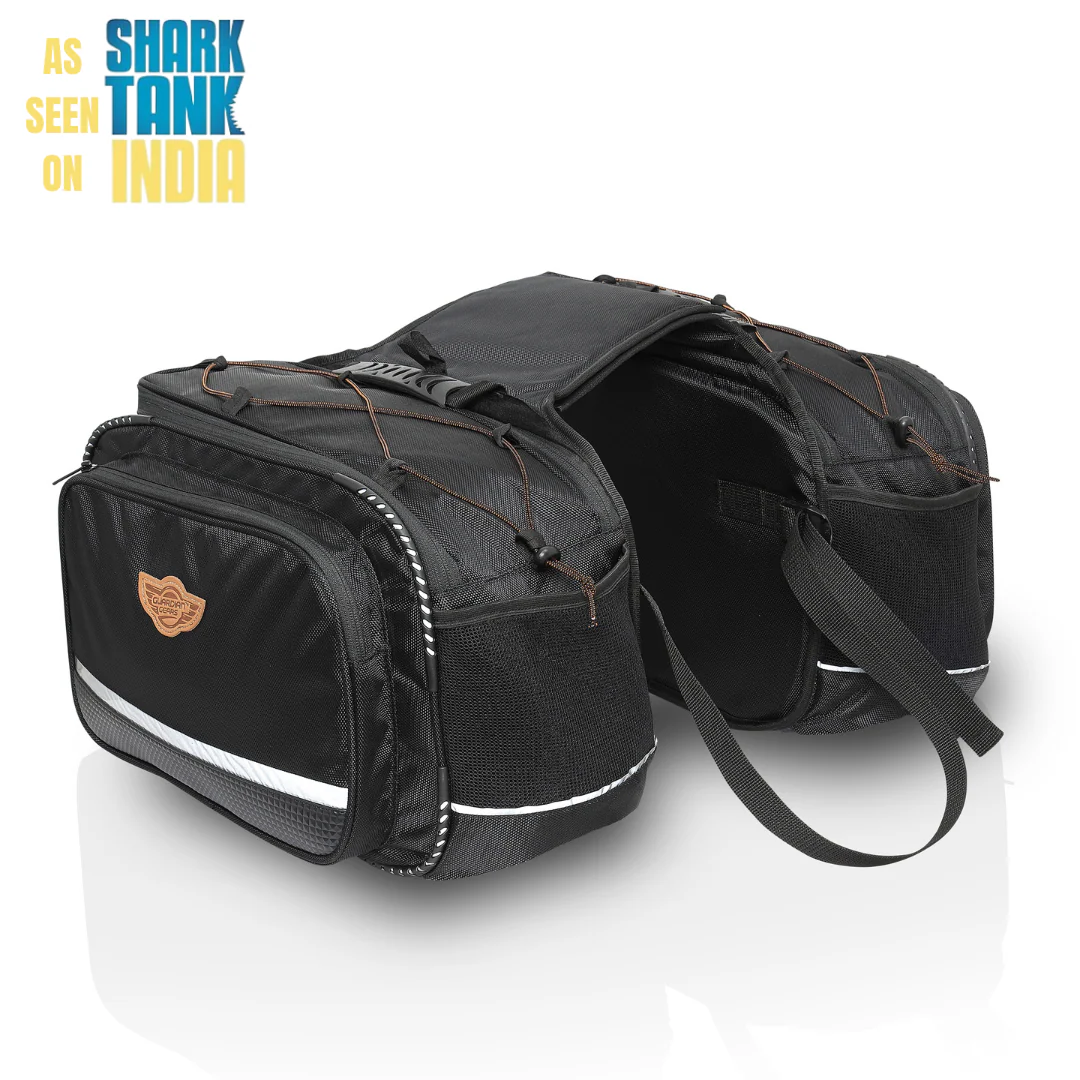 Guardian Gear Mustang 50Ltr saddle bag black with waterproof rain covers