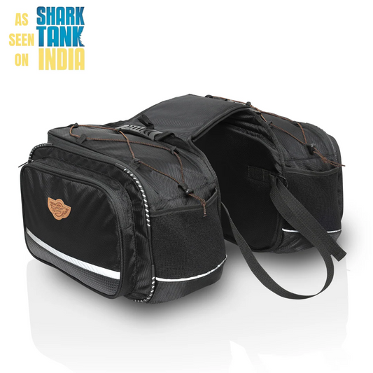 Guardian Gear Mustang 50Ltr saddle bag black with waterproof rain covers