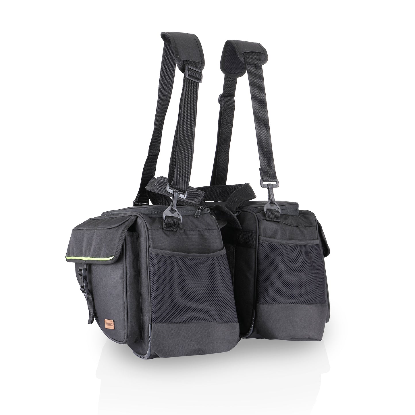 Sidekick sports 45 L saddle bags with waterproof rain covers, fits on all motorcycle with a Saddlestay installed