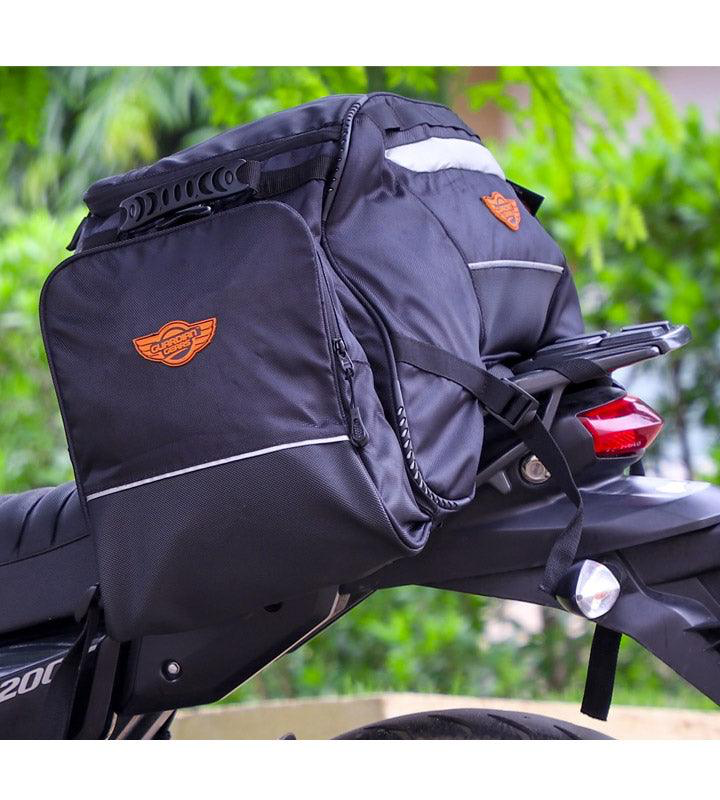 Guardian Gear Rhino 70 ltr Tail Bag With Waterproof Rain Covers Fits on All Motorcycles