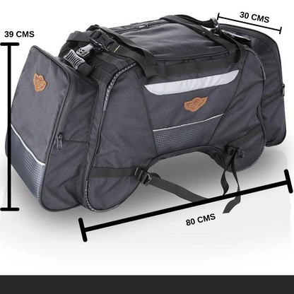 Guardian Gear Rhino 70 ltr Tail Bag With Waterproof Rain Covers Fits on All Motorcycles