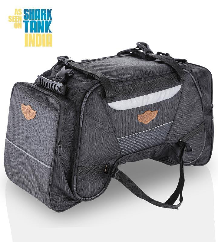 Guardian Gears Rhino Mini 50 ltr Tail Bag With Waterproof Rain Covers Gits On All Motorcycles