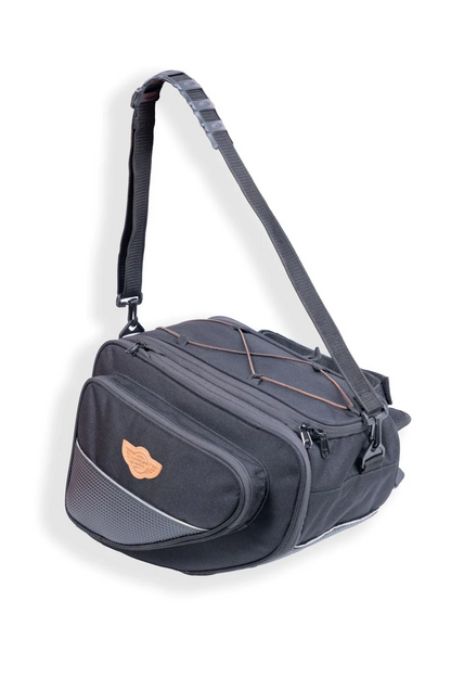 Guardian gears stallion sports 45Ltr expandable up to 60Ltr Saddle bags for Up-swept Exhuast with waterproof rain cover