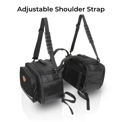 Guardian Gears  stallion saddle bags with rain covers 50 Ltr expandable to 65Ltr fits on all motorcycle with a saddle stay installed