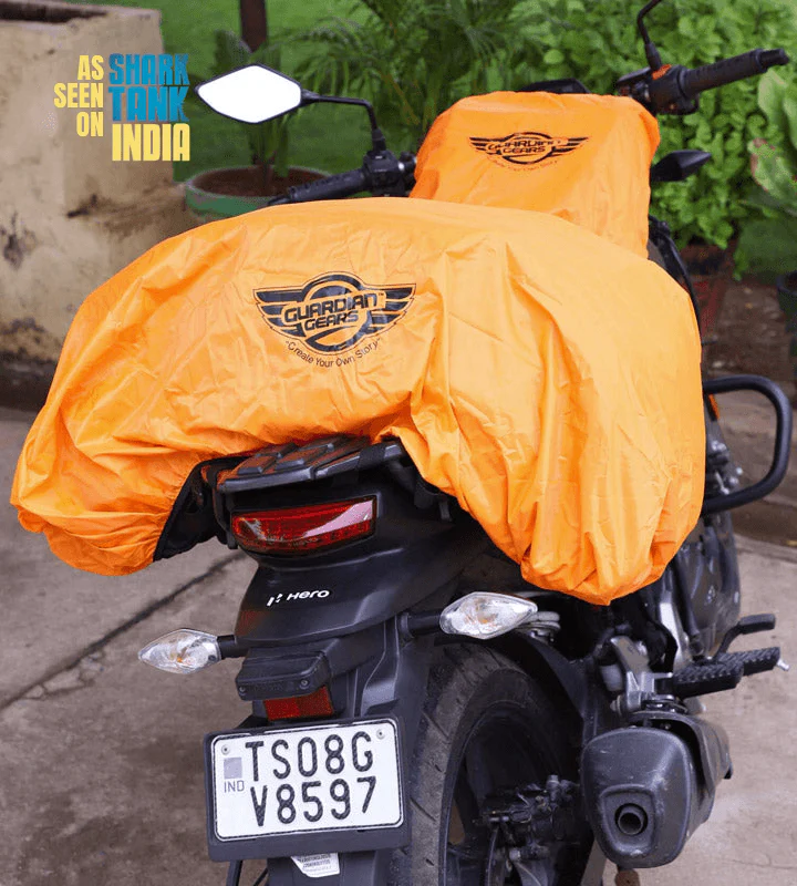 Guardian Gear Rhino 70 ltr Tail Bag With Waterproof Rain Covers Fits on All Motorcycles