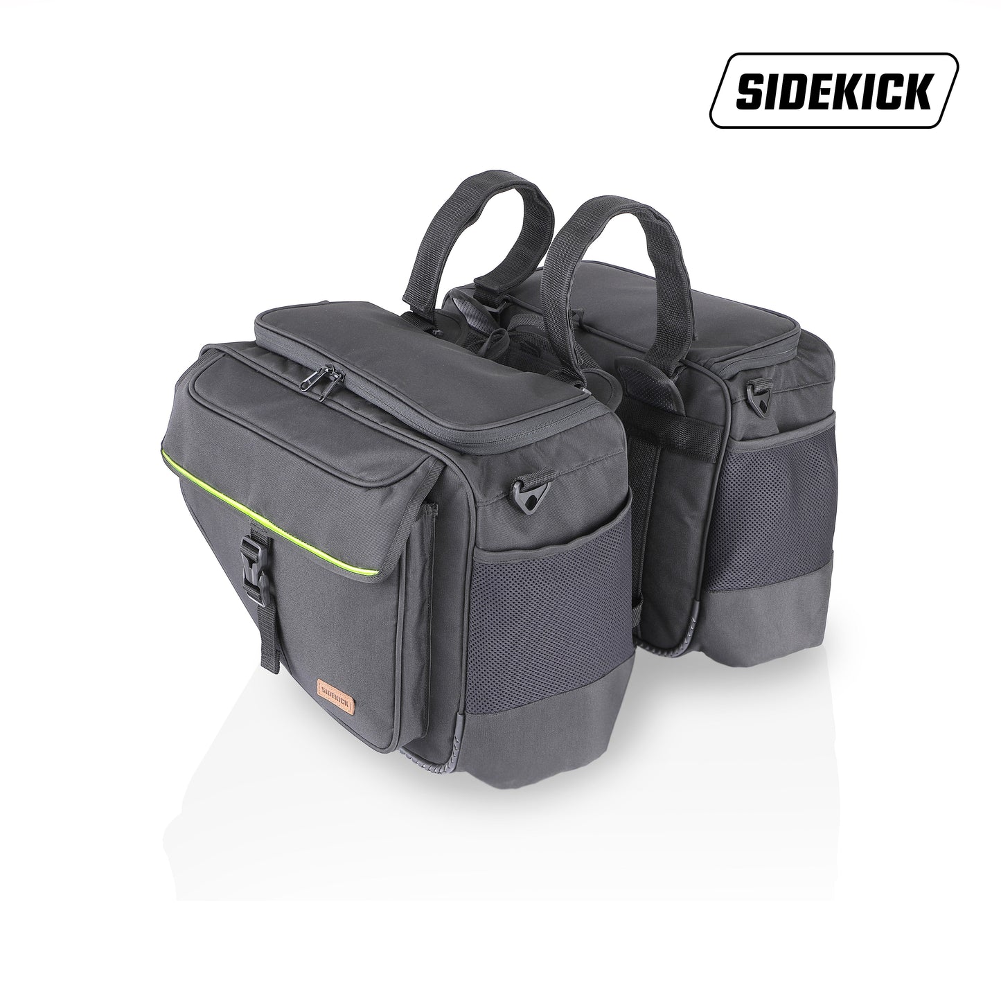 Sidekick sports 45 L saddle bags with waterproof rain covers, fits on all motorcycle with a Saddlestay installed