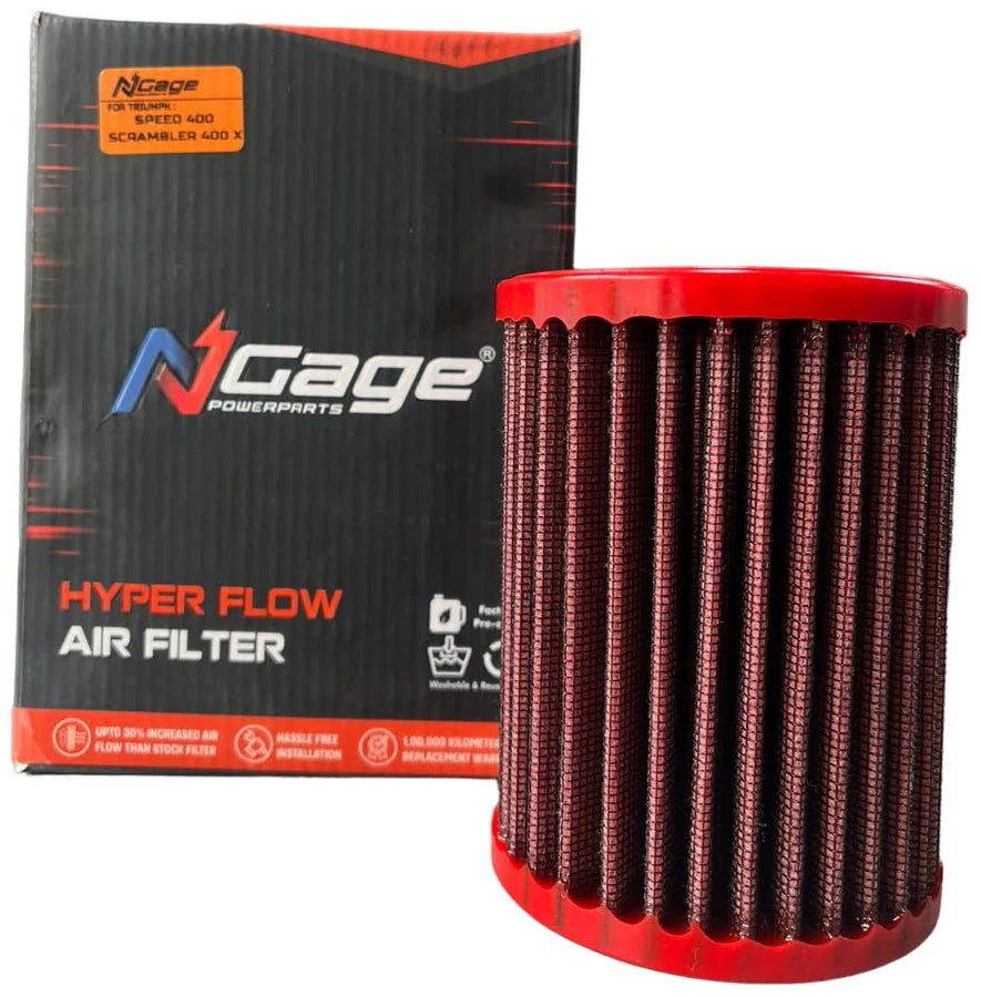 Speed 400 / Scrambler 400X/ T4 Air filter N-Gage Hyper Flow