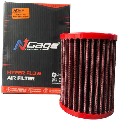 Speed 400 / Scrambler 400X/ T4 Air filter N-Gage Hyper Flow
