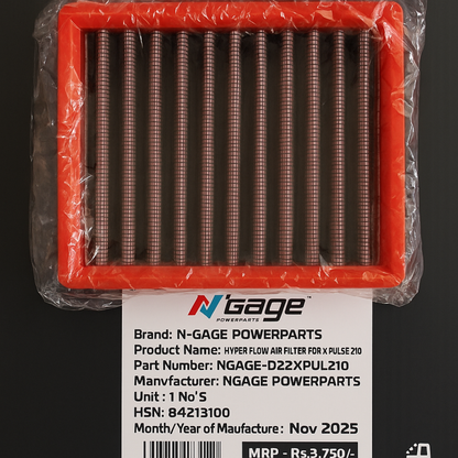 Hero X-Pulse 210- 4V Air filter N-Gage Hyper Flow