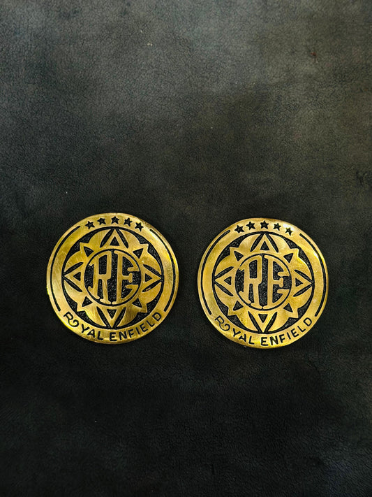 ROYAL ENFIELD BRASS TANK LOGOS